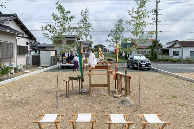 地鎮祭の様子