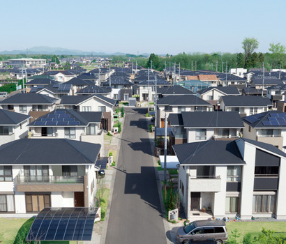 住宅街の写真
