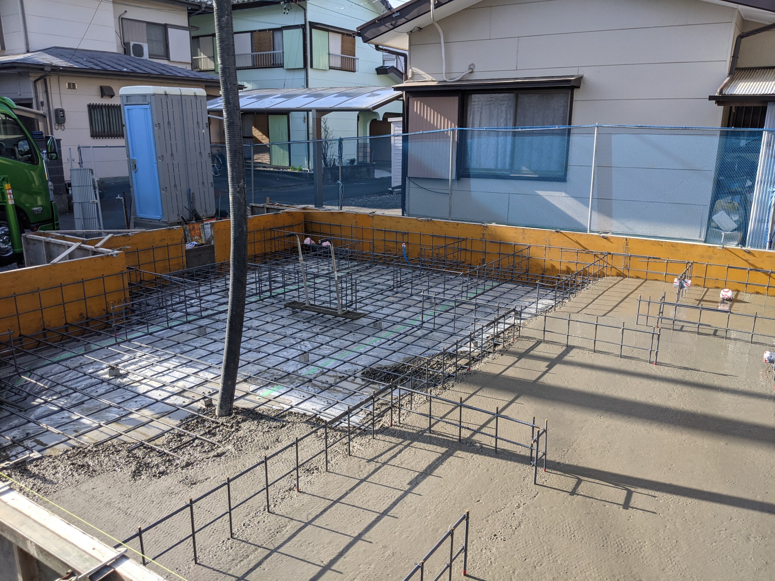 コンクリート打ち一回目