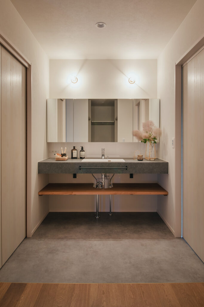 造作洗面のデザイン